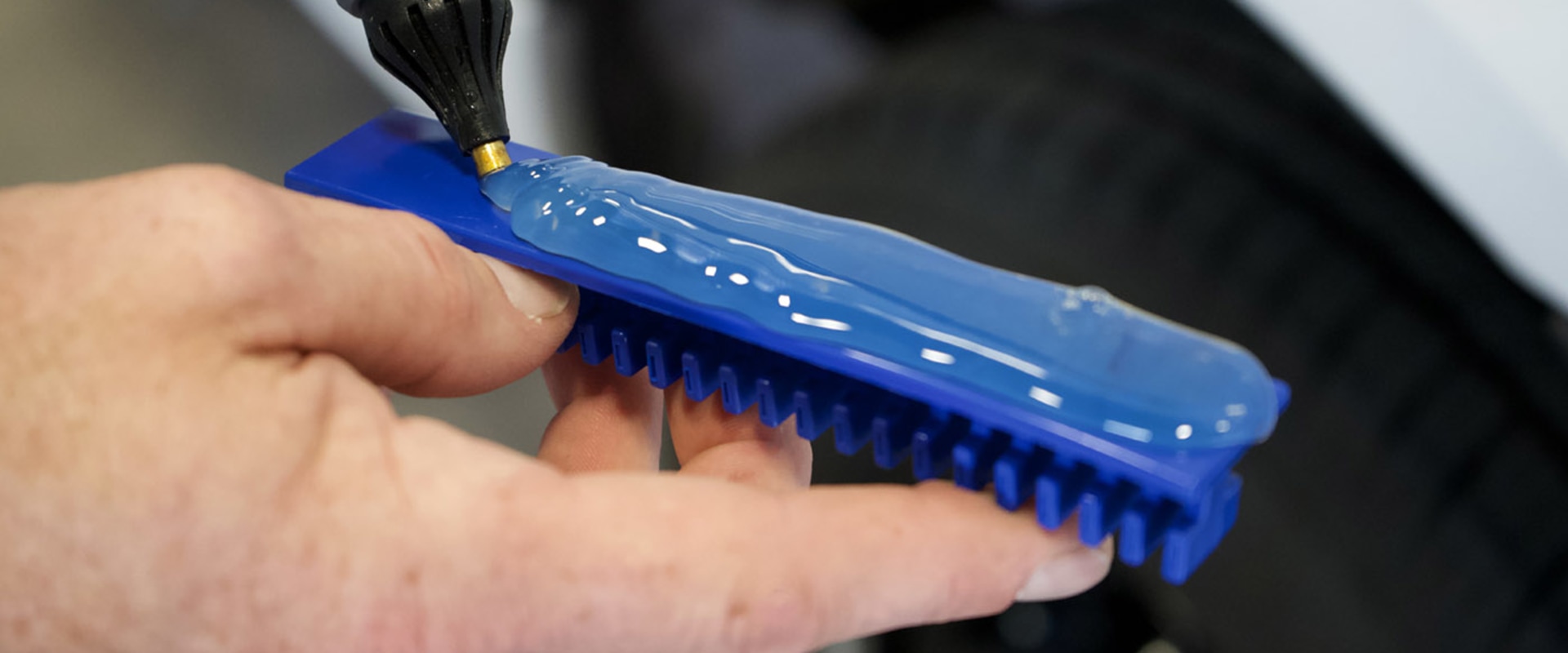 Are there any special techniques for bonding with repair glue grounded on certain materials?