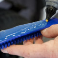 Are there any special techniques for bonding with repair glue grounded on certain materials?