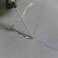 Are there any special techniques for sealing with repair glue grounded on certain materials?